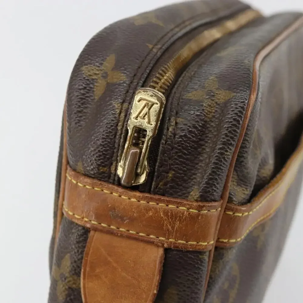 Louis Vuitton Monogram Compiegne 28 Clutch Bag Brown